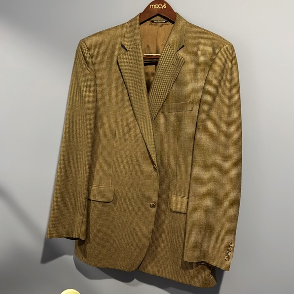 Mark Shale Other - Mark Shale Cashmere Houndstooth Blazer/ Sport Coat -46L